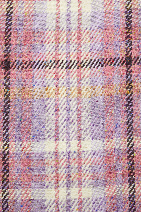 (image for) Tailored Plaid fringe scarf